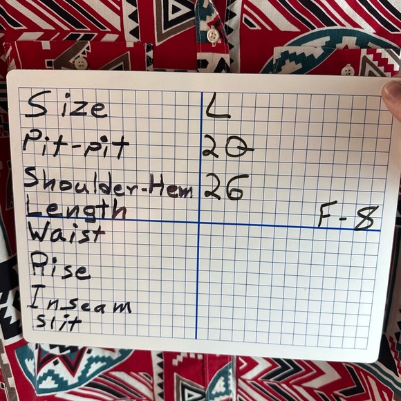 FRONTIER SERIES vintage button down Aztec Long Sleeve Western Shirt southwest - Picture 12 of 12